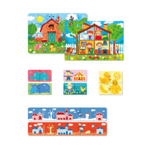 6 Puzzels Display Blauw - Afbeelding 3