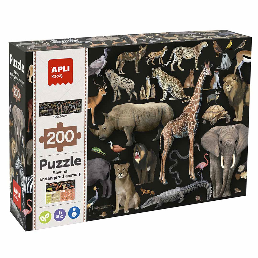 19697 aplikids puzzel savanna dieren