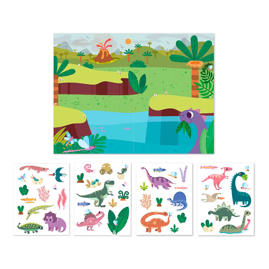 apli 19374 dinosaurus stickerspel