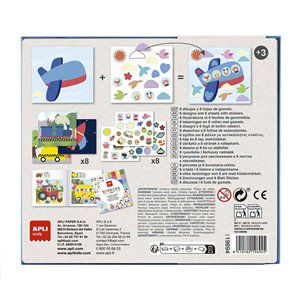 aplikids 19694 transport stickerspel